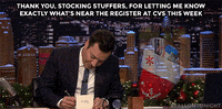 stocking GIF by The Tonight Show Starring Jimmy Fallon