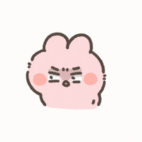 lovablepipi surprise shock bunny 驚訝 GIF
