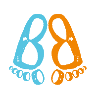 Bubto Logo Sticker by Bubbly Toes Barefoot