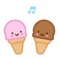 Ice Cream Dancing Sticker
