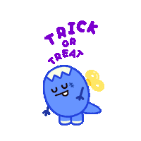 Happy Trick Or Treat Sticker by DINOSALLY