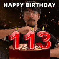 113 Birthday GIF