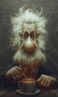 Albert Einstein Thinking GIF