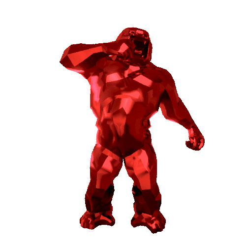 Force Gorilla Sticker by Richard Orlinski Official