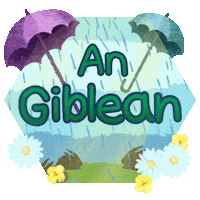 April Showers Illustration Sticker