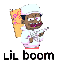 lil boom Sticker