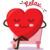 Chill Relax Sticker by Singapore Heart Foundation