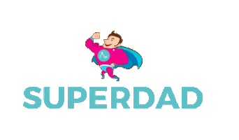 Babysits superhero dad father papa Sticker