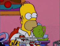 homer simpson painting GIF