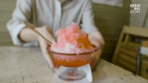 cool down shaved ice GIF by Great Big Story