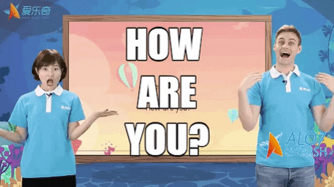 how are you alo7 english GIF by ALO7.com