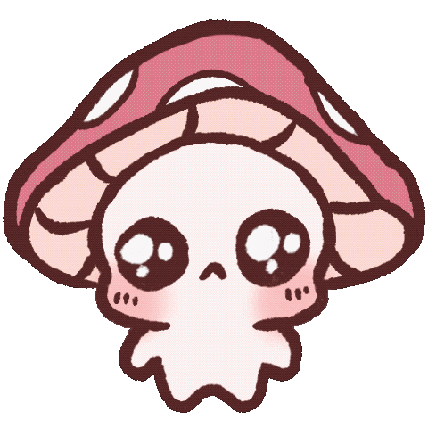 Sad Mushroom Sticker