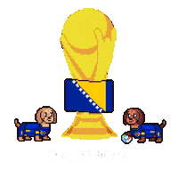 World Cup Bosnia Sticker by HotDogs