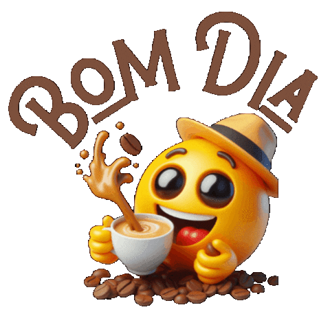 Bom Dia Emoji Sticker by Atelier das Arteiras