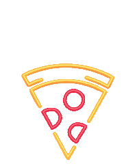 pizza neon Sticker by Mario's Saloon
