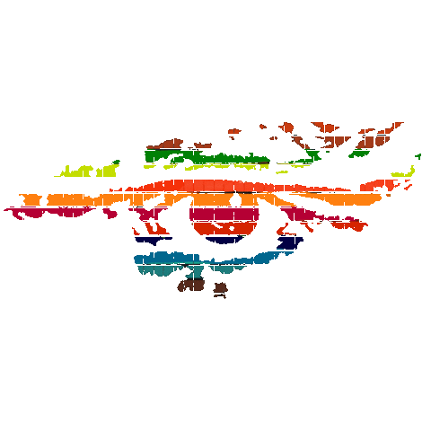 thejazzp glitch color orange eye Sticker
