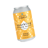 DrinkSimple orange lemon sparkling raspberry Sticker