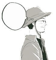 munins nft man thinking hat Sticker