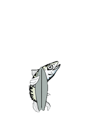 EauLarge fish surf eau large Sticker