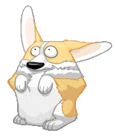 Scared Sit Up Sticker