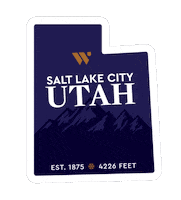 Salt Lake City Utah Sticker by Westminster College