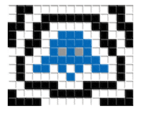 space invader Sticker