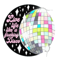 DearDarling artist disco mental health anxiety Sticker