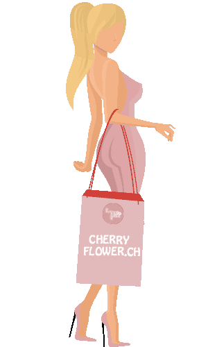 cherryflowerch giphyupload bag sac cherryflower Sticker