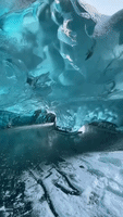 Spectacular Footage Shows Ice Cave at Alaska's Mendenhall Glacier