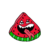 fruit eat Sticker by Nuttz
