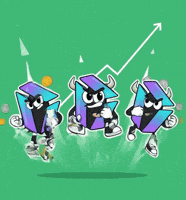 To The Moon Crypto GIF by IDX Solana