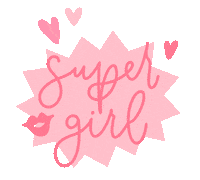Super Girl Sticker by lula dmitrieva