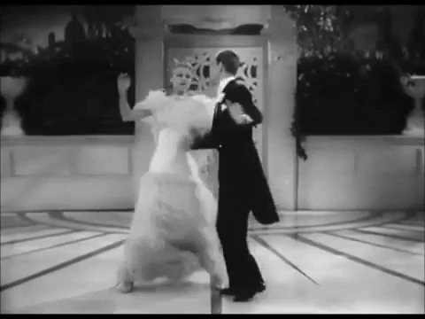 screenchic giphygifmaker gingerrogers fredastaire tophat classicfilm fashioninfilm screenchic GIF