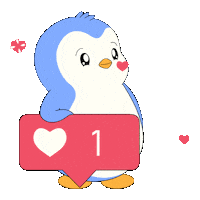 Heart Love Sticker by Pudgy Penguins