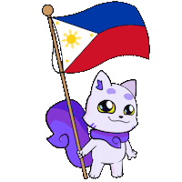 Flag Philippines Sticker by Lucky Kat Studios