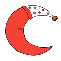 Night Moon Sticker by Rawww