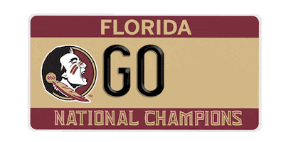 national champions college Sticker by Florida State University