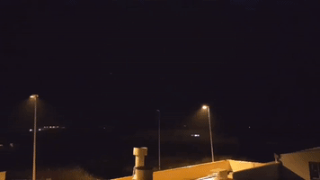 Lightning Storm Rages Over Seville