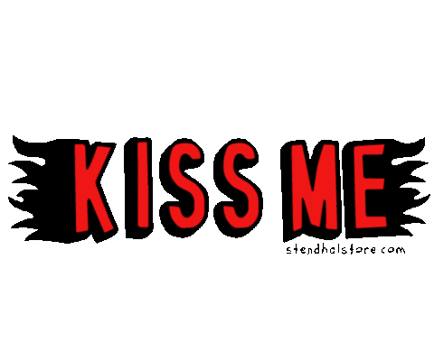 Kiss Me Sticker by Stendhal Store