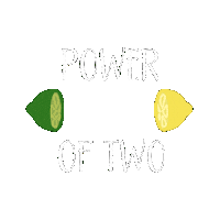 sierramist lemon bffs lime come together Sticker