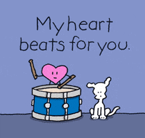 I Love You Heartbeat GIF by Chippy the Dog