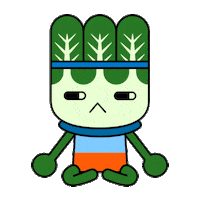 meditation cabbage Sticker by Domino Recording Co.