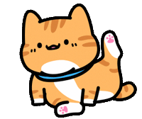 Tabby Cat What Sticker by Lord Tofu Animation