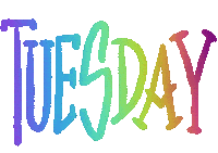 Tuesday Dienstag Sticker by ASF brush