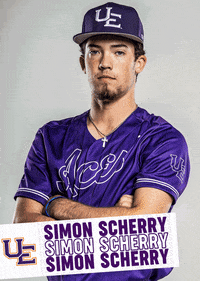 Purple Aces Baseball GIF by UE Athletics