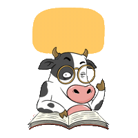 SongThuanChay vegan smart as a cow Sticker