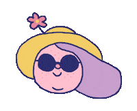 Spring Hat Sticker
