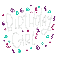 Birthday Cake Heart Sticker