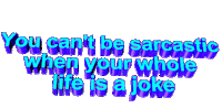 sarcastic joke Sticker by AnimatedText