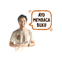 Generasi Literasi Sticker by Indorelawan